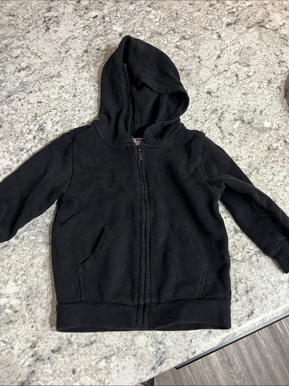 Old Navy Black Kids Zip-Up Hoodie